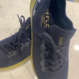 Under Armour Navy and Yellow Athletic Shoes